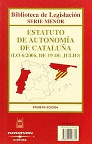 Tapa de Estatuto de autonomia de Cataluña
