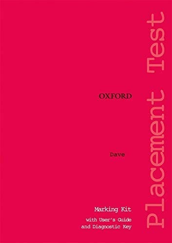 Tapa de Oxford Placement Tests