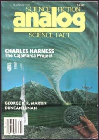 Tapa de Analog Science Fiction and Fact, February 1985 (Volume CV, No. 2)