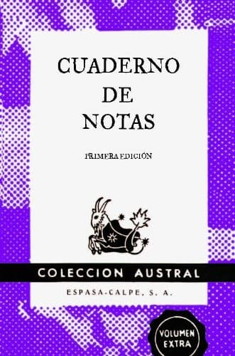 Tapa de Cuaderno de notas violeta 9x14cm