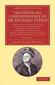 Tapa de Epistolary Correspondence of Sir Richard Steele