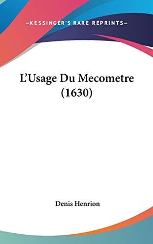 Tapa de L'Usage Du Mecometre