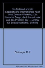 Tapa de Deutschland und die Sozialistische Internationale nach dem Zweiten Weltkrieg