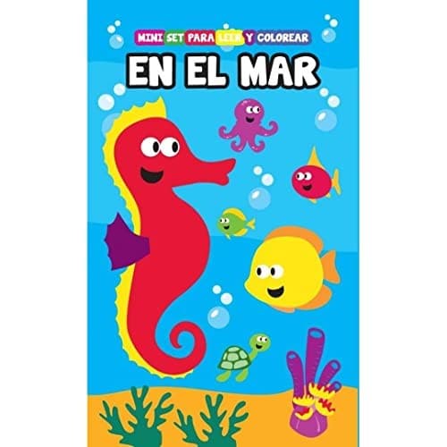 Tapa de En el mar. Mini set para leer y colorear.