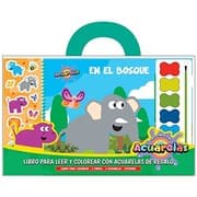 Tapa de En el bosque. Libros para leer y colorear con acuarelas.