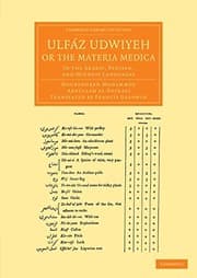 Tapa de Ulfáz Udwiyeh, or the Materia Medica