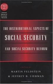 Tapa de The Distributional aspects of social security and social security reform