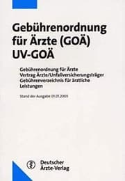 Tapa de Gebührenordnung für Ärzte (GOÄ), UV-GOÄ