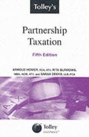 Tapa de Tolley's Partnership Taxation