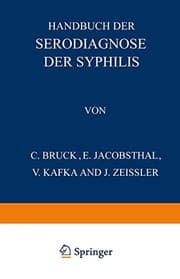Tapa de Handbuch der Serodiagnose der Syphilis