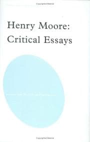 Tapa de HENRY MOORE: CRITICAL ESSAYS; ED. BY JANE BECKETT