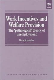 Tapa de Work incentives and welfare provision