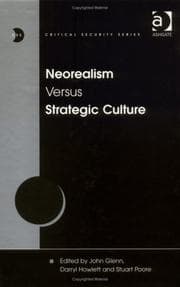 Tapa de Neorealism versus strategic culture