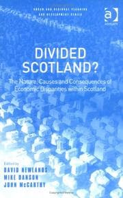 Tapa de DIVIDED SCOTLAND?: THE NATURE, CAUSES AND CONSEQUENCES OF ECONOMIC DISPARITIES...; ED. BY DAVID NEWLANDS