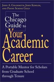 Tapa de The Chicago guide to your academic career