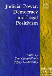 Tapa de Judicial power, democracy, and legal positivism