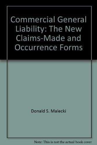 Tapa de Commercial General Liability