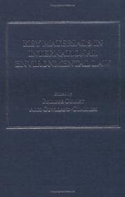 Tapa de Key materials in international environmental law