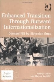 Tapa de ENHANCED TRANSITION THROUGH OUTWARD INTERNATIONALIZATION: OUTWARD FDI BY SLOVENIAN FIRMS