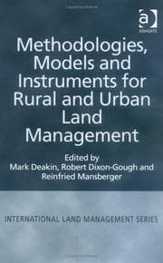 Tapa de METHODOLOGIES, MODELS AND INSTRUMENTS FOR RURAL AND URBAN LAND MANAGEMENT; ED. BY MARK DEAKIN
