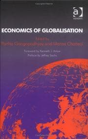 Tapa de ECONOMICS OF GLOBALISATION; ED. BY PARTHA GANGOPADHYAY