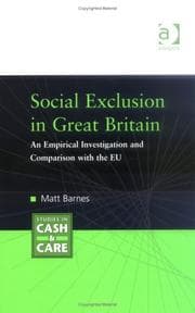 Tapa de Social Exclusion In Great Britain