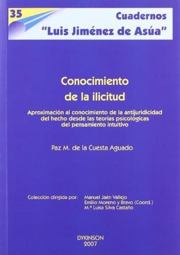 Tapa de Conocimiento de la ilicitud