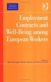 Tapa de Employment contracts and well-being among European workers