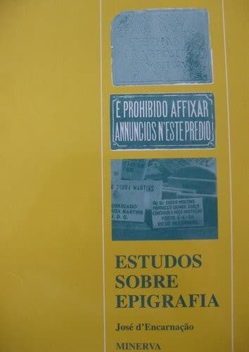 Tapa de Estudos sobre epigrafia