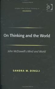 Tapa de On Thinking And the World
