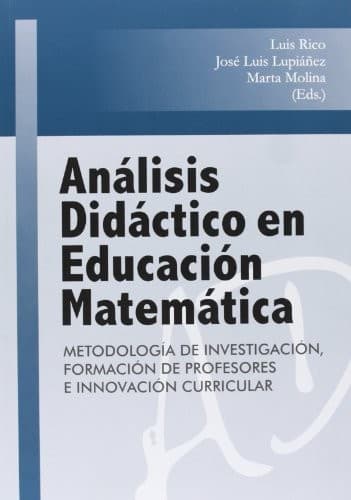 Tapa de Análisis didáctico en educación matemática