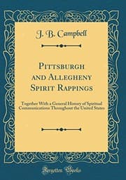 Tapa de Pittsburgh and Allegheny Spirit Rappings