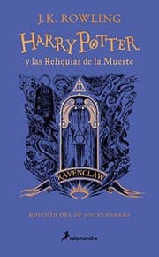 Tapa de Harry Potter y las reliquias de la muerte (edición Ravenclaw del 20º aniversario) (Harry Potter 7)
