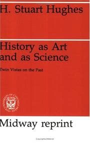 Tapa de History as art and as science