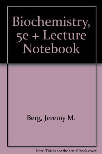 Tapa de Biochemistry, Fifth Edition & Lecture Notebook