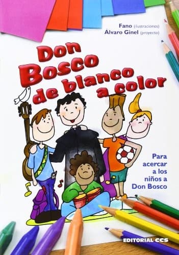 Tapa de Don Bosco de blanco a color