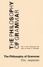 Tapa de The philosophy of grammar