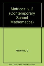 Tapa de Matrices 2 (Contemporary School Mathematics)