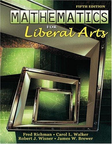 Tapa de Mathematics for Liberal Arts