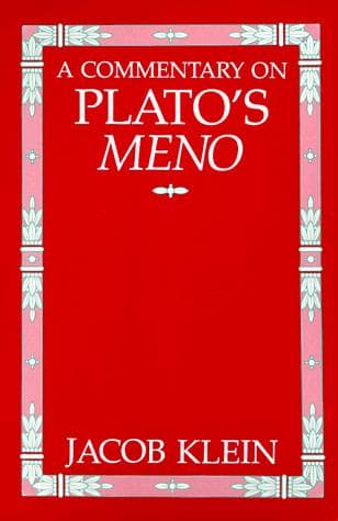 Tapa de A Commentary on Plato's Meno