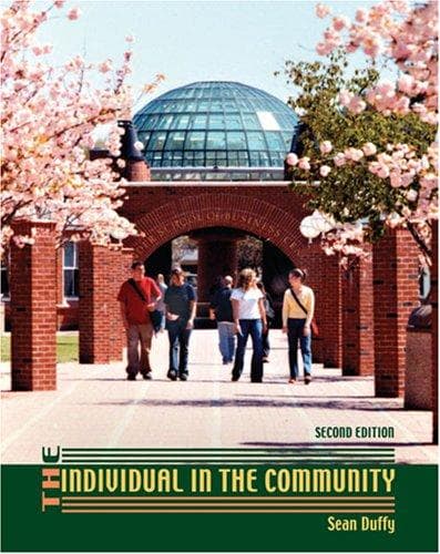 Tapa de The individual in the Community