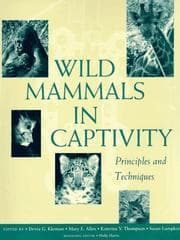Tapa de Wild mammals in captivity