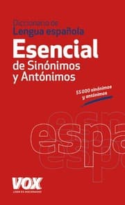 Tapa de Diccionario Esencial de Sinónimos y Antónimos