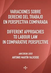 Tapa de Variaciones sobre Derecho del Trabajo en perspectiva comparada. Different approaches to Labour Law in comparative perspective