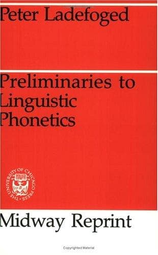 Tapa de Preliminaries to Linguistic Phonetics