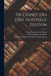 Tapa de De l'esprit des Lois, Nouvelle Edition