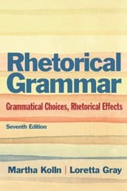 Tapa de Rhetoric Grammar