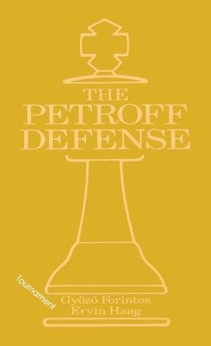 Tapa de Petroff's Defense (Tournament) (Macmillan Chess Library)