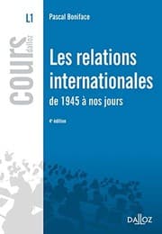 Tapa de Les relations internationales de 1945 à nos jours (Cours) (French Edition)