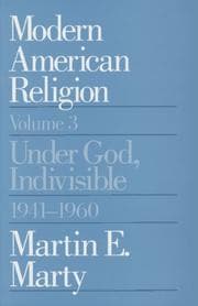 Tapa de Modern American religion